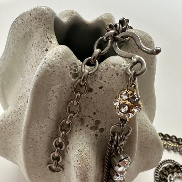 Sorelli Diamond CZ Rhinestone Necklace - Picture 2 of 3